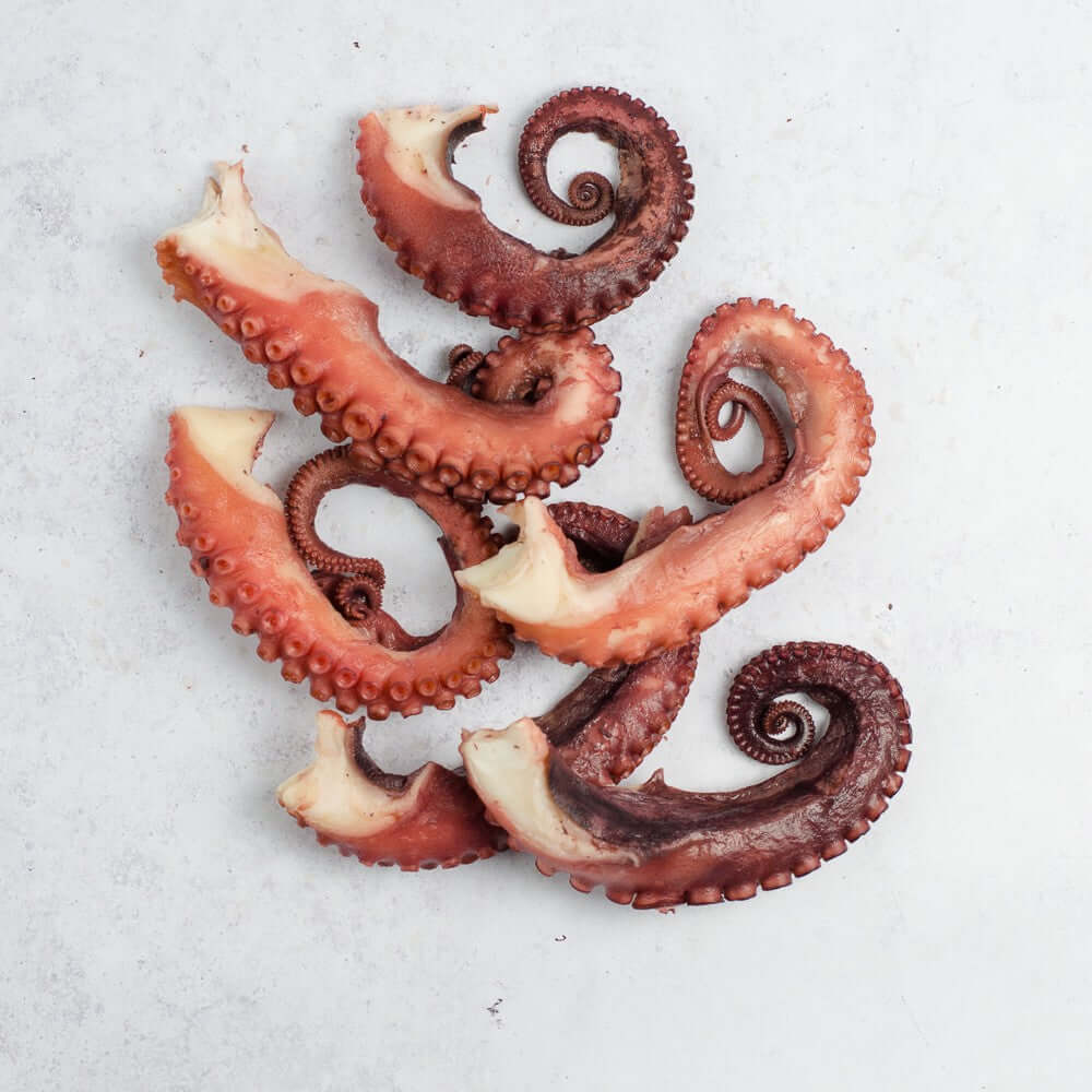 Tantalizing Treat: Cooked Small Octopus Tentacles