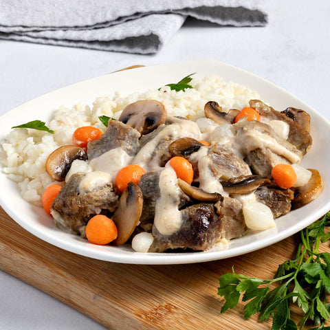 Blanquette de veau (Veal in a cream sauce)