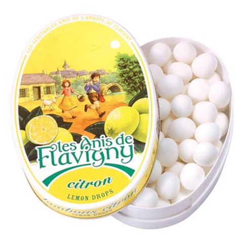 Anis de Flavigny Lemon pastilles oval tin