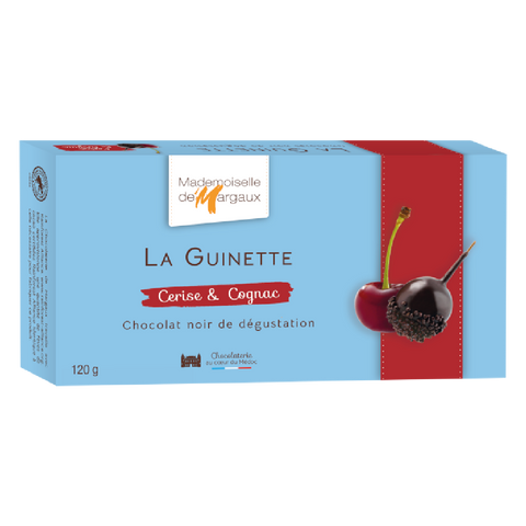 Guinettes, 10 dark chocolate cherries w/ Cognac