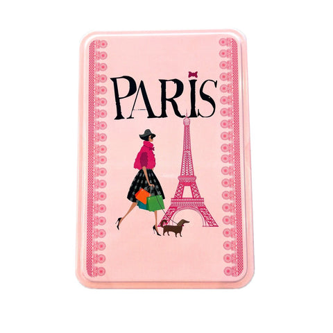 Maison Peltier Galettes Paris Lady w/dog tin