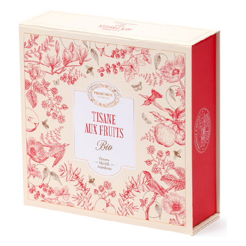 Provence d'Antan Fruits infusion: apple blueberries, raspberry, magnetic case